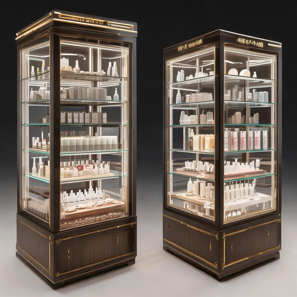 The innovative Cosmetics Display Cabinet stands out for its practicality, aiding merchants in enhancing sales performance.