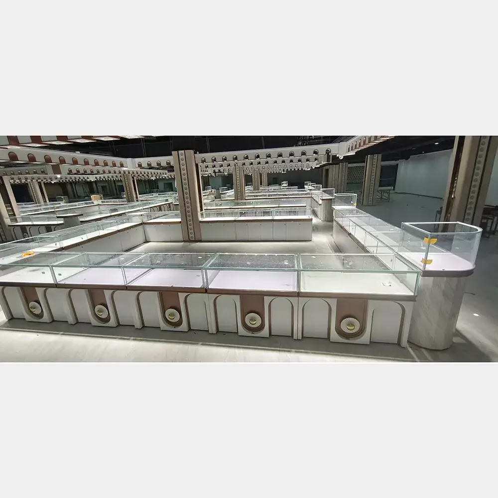 Glass Tower Jewelry Showcase