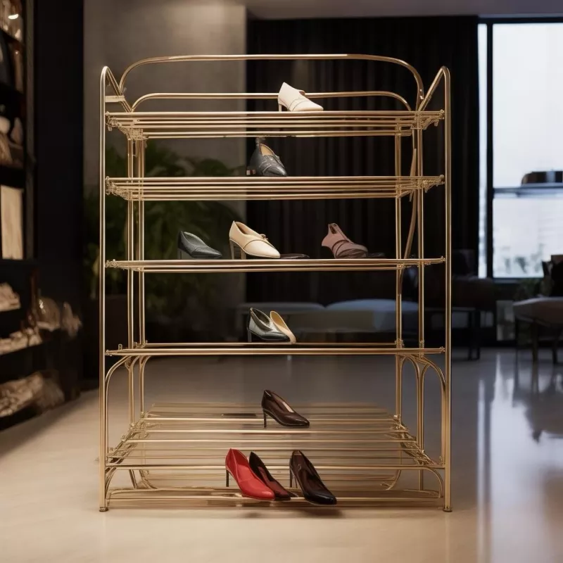 Iron Shoes Display Rack