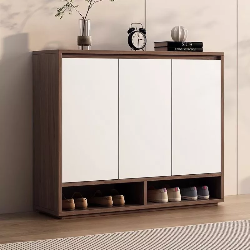 Solid Wood Freestanding Shoe Cabinet